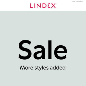 More styles added to our sale