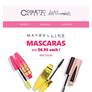 Our most popular mascara is $6.95 today! 💕