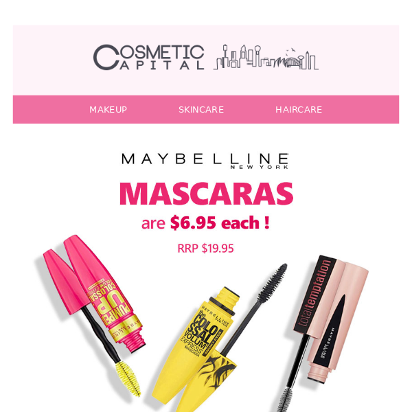 Our most popular mascara is $6.95 today! 💕