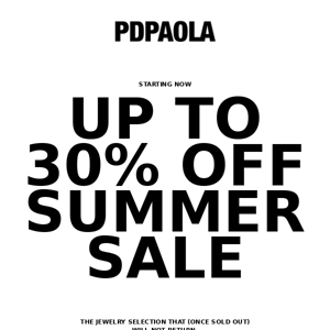 SUMMER SALE | 30% OFF