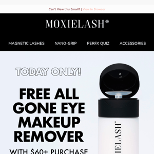 FREE All Gone Eye Makeup Remover!