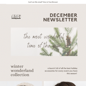December Newsletter! ❄️🎁🎄