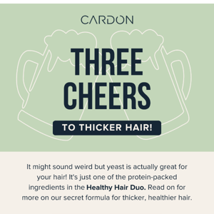 TOP TIP: Beer is good for your hair?