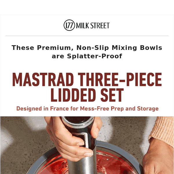 Mastrad Three-Piece Mixing Bowls - Milk Street Store