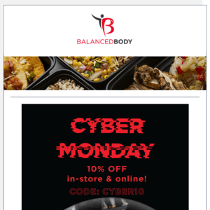 Cyber Monday 10% Off Site Wide & Gift Card Specials.