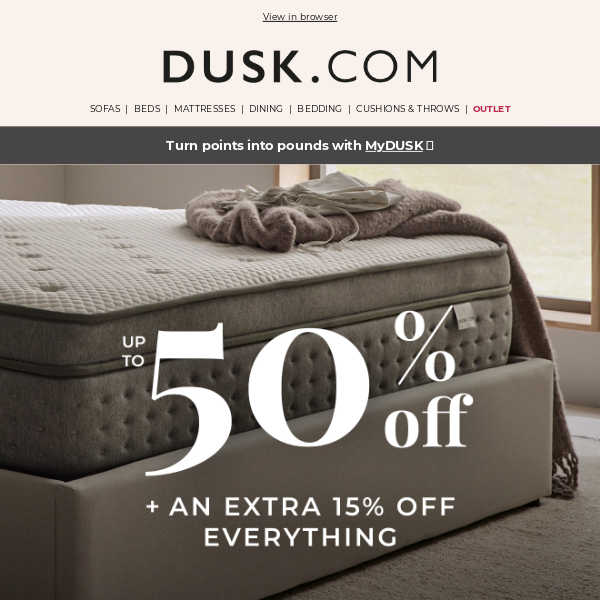 The perfect mattress for DUSK.com 💤