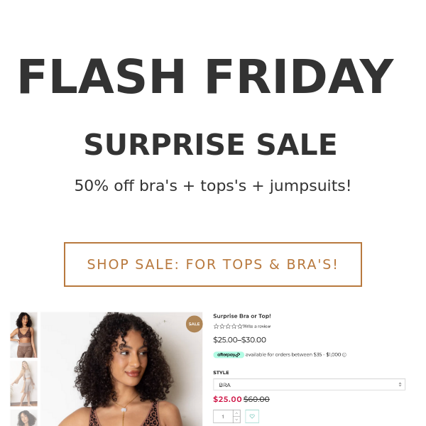 LINKS CORRECTED: FLASH FRIDAY SALE!