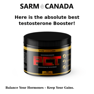 Hey Sarm, Try out the BEST PCT (testo booster)!