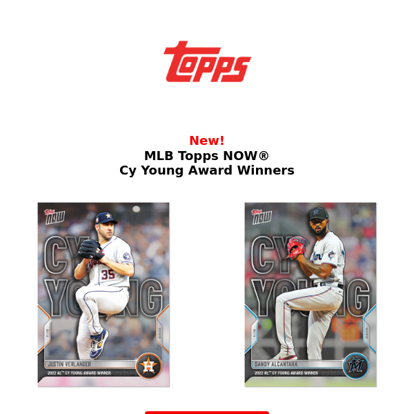 New Cy Young Award MLB Topps NOW®!