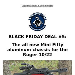 BLACK FRIDAY DEAL #5: Get a Barrett M82A1 Light Fifty - in 22 long rifle!
