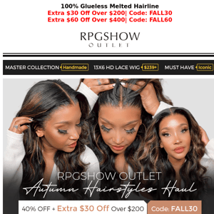 RPGshow Outlet Autumn Hairstyles Haul + Big Sale Up to $180 Off ✨