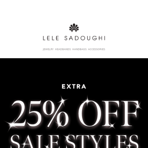 Extra 25% OFF Sale