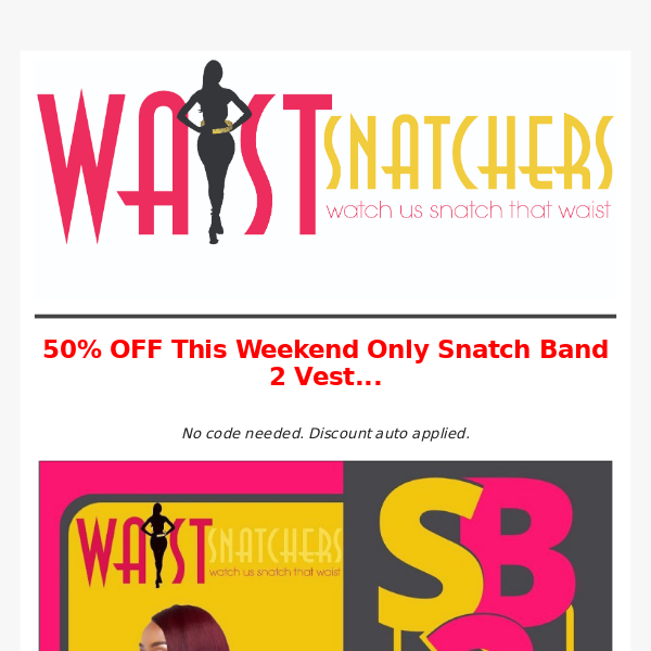 50% OFF Snatch Band 2 Vest