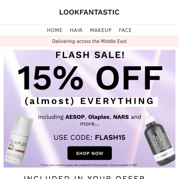 Flash Sale 🔥 15% Off (almost) EVERYTHING