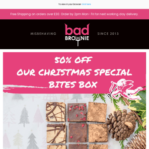 50% OFF OUR CHRISTMAS SPECIAL