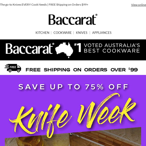 Knife Week! 🔪 Up to 75% Off Australia's Favourite Knives