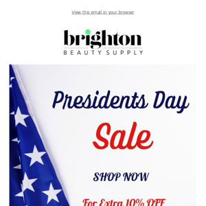 Presidents' Day Sale Sitewide. USE CODE: PDAY for Extra 10% OFF.😉