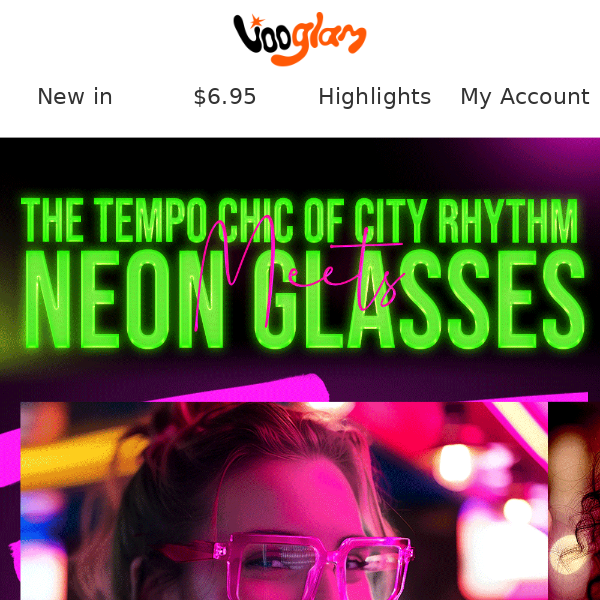 The Tempo of City Rhythm Meets Neon Glasses!💚💝