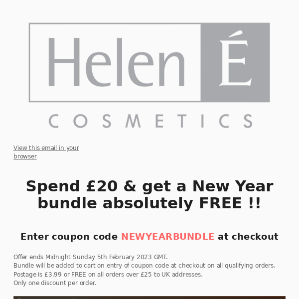 FREE bundle offer when you spend £20