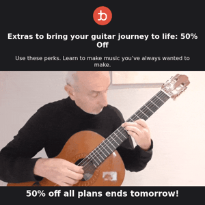⚡ 50% Off Great Guitar Bonuses to Spark New Skills…