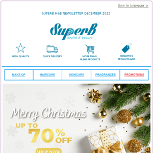 🧑‍🎄Superb Health & Beauty - Christmas Offer Up To 70% OFF🎄🛷