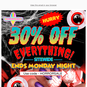 Only 24 hours left! 30% off ends tomorrow night !