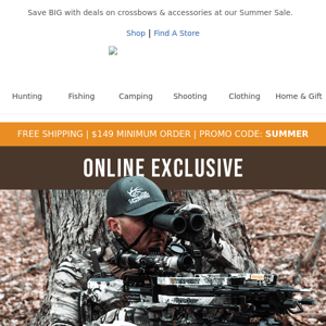 Stay on target this summer with crossbows from Cabela's.