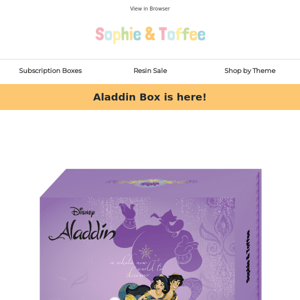 Aladdin Disney Box is here! ✨