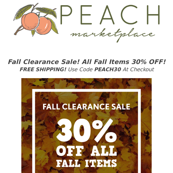 Fall Clearance Sale! 🧡 All Fall Items 30% OFF