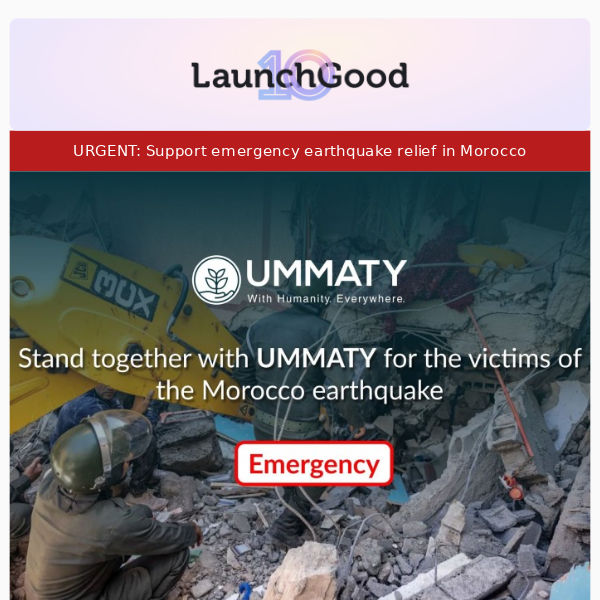 🚨 Emergency relief for Morocco earthquake victims 🚨