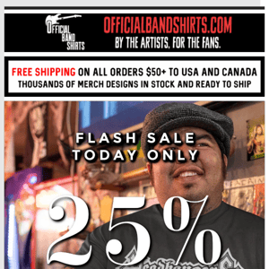 ⚡Flash Sale⚡ TODAY ONLY! 25% Off Orders $100+ 🤘 Don't Miss this! 