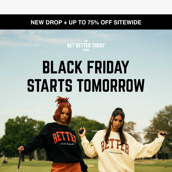 Save up to 75% off Starting Tomorrow 🚨