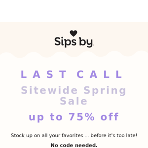 FINAL DAYS! SPRING SITEWIDE SALE! 75% OFF! 😻🖤