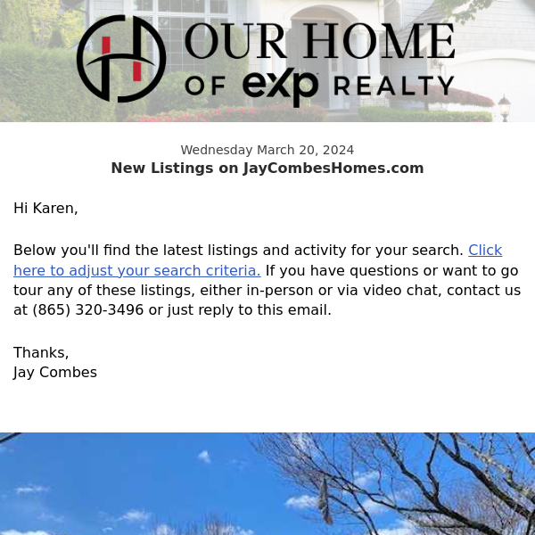 New Property Listings on JayCombesHomes.com