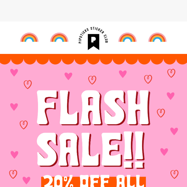 ❤️Day Flash sale ends tonight! 💝💝