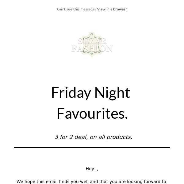 Friday Night Favourites for