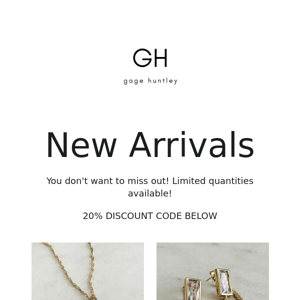 New Arrivals You Don't Wanna Miss!