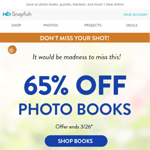 Want in on the 65% OFF madness, York Photo?