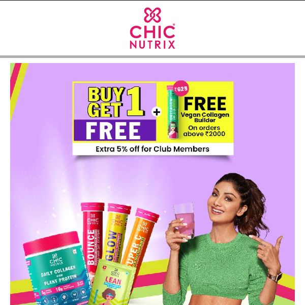 Shop at the Chicnutrix Buy 1, Get 1 Free Sale!