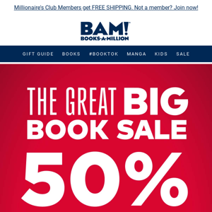 ❗ 50% Off - The Great Big Book Sale ❗