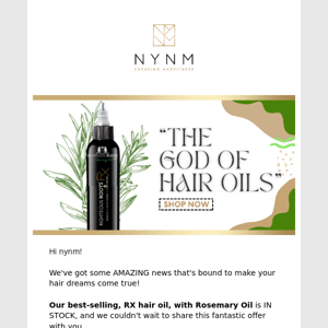 RX, The God of Hair Oils- Exclusive One-Day Offer