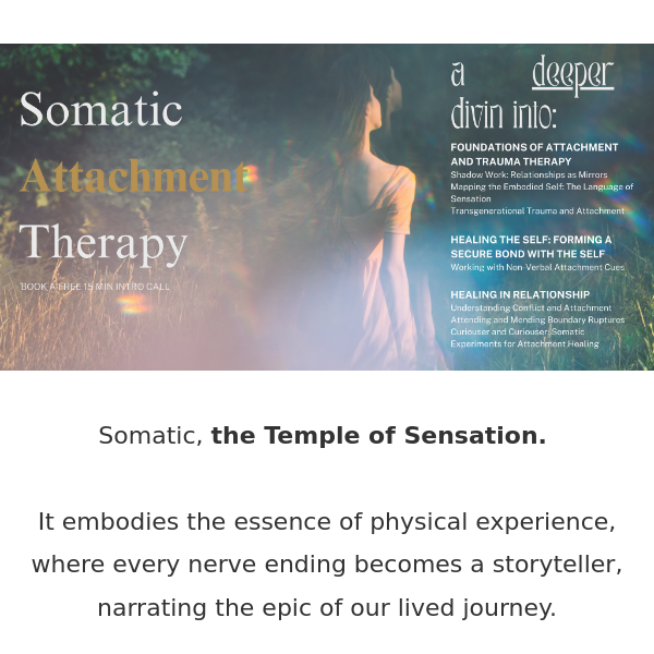 ❥ Somatic, the Temple of Sensation.