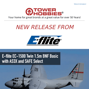 New Release from E-flite: EC-1500 Twin 1.5m BNF Basic & PNP