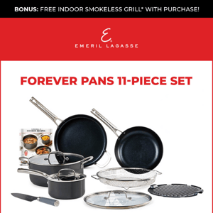 FREE* $100 gift with Forever Pans purchase! 🍳