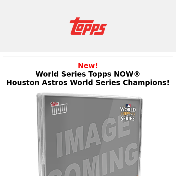 The Houston Astros are World Series Champions!