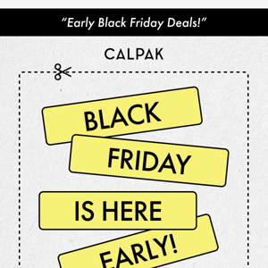 EXTRA SAVINGS for Black Friday - Calpak