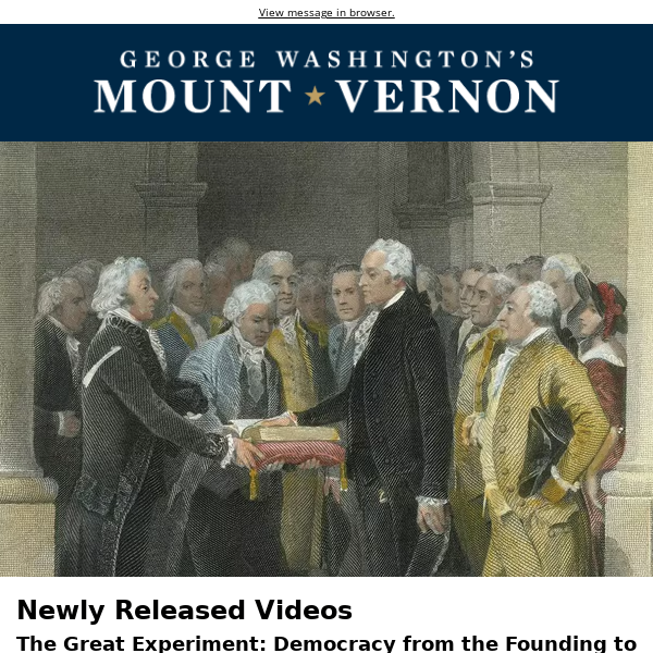 Videos on George Washington & Democracy