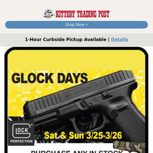 This Weekend: GLOCK DAYS at KTP!