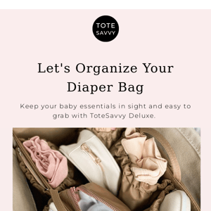 A Diaper Bag That Doesn't Suck 👍