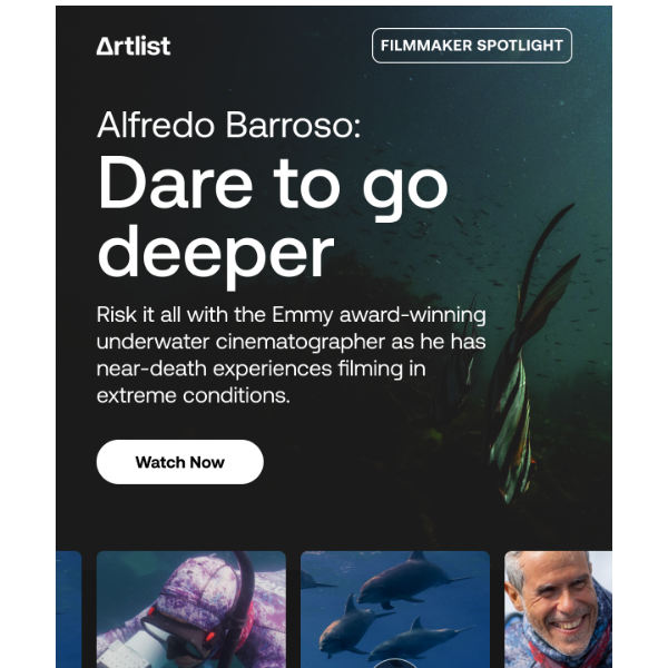 Artlist.io, discover the dangers of underwater cinematography